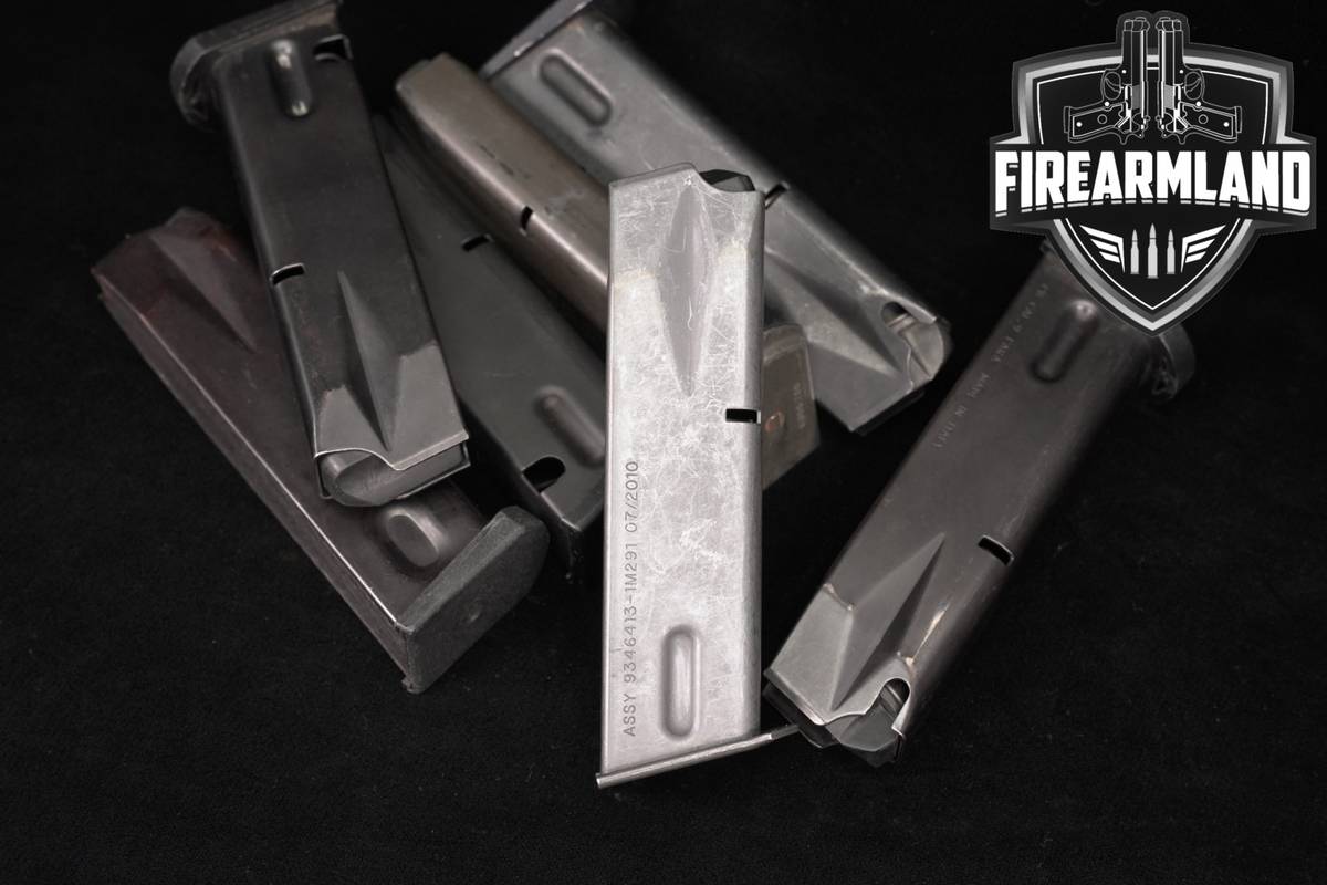 SEVEN (7) Beretta 92/ M9 15 Round Magazines 9mm Luger Mags