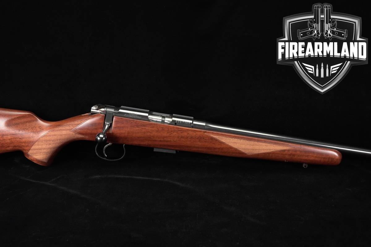 CZ 452-2E American 17 HM2 22.5" Blued & Walnut Varmint Hunting