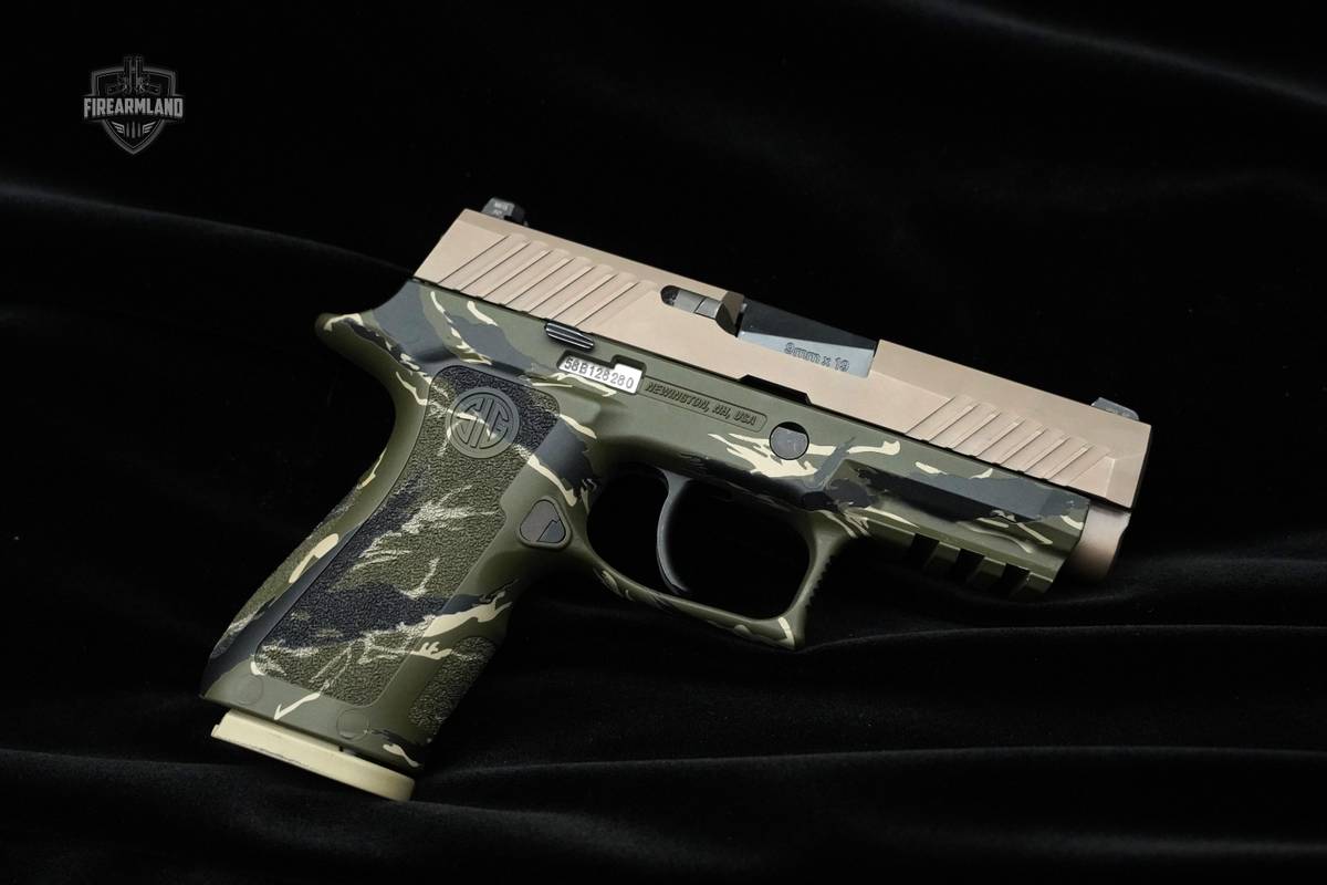 Sig Sauer P320 X Compact Pistol 9mm Pistol Tiger Stripe Finish Sig P320 9mm