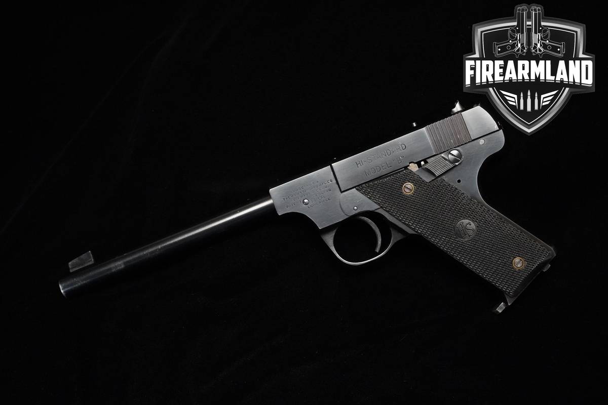 1939-1941 High Standard Model "B" Type II 22LR 6.75" "B" Blued B Type-2
