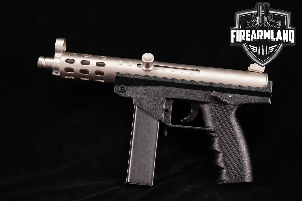 1988-1994 A.A. Arms AP9 9mm AA AP-9 5" Matte Nickel +2 MAGS