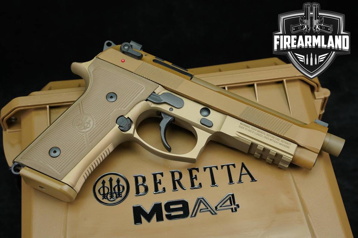 Beretta M9A4 Full-Size G 9mm 5.1" Flat Dark Earth M9-A4 +2 MAGS & ORIG CASE