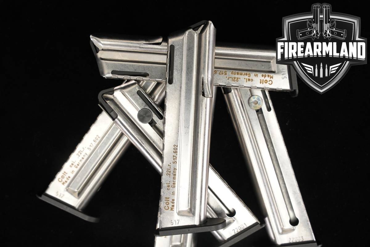SIX (6) Umarex Government 1911 10-Round Magazines .22 LR Mags