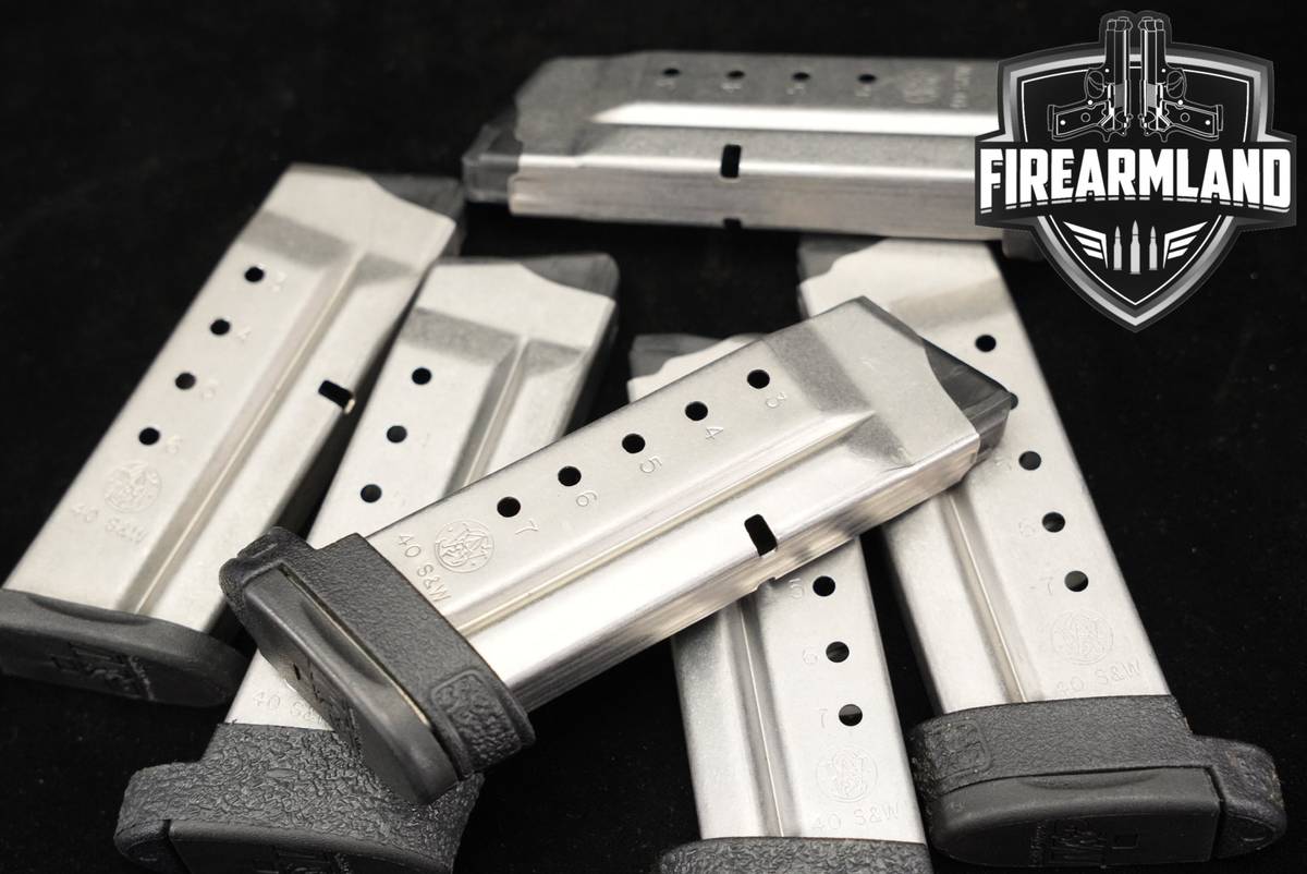 SIX (6) Smith & Wesson (S&W) M&P Shield Magazines .40 Mags