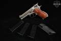 1974 Smith & Wesson (S&W) Model 39-2 9mm Luger Satin Nickel in Good Condition Image 2