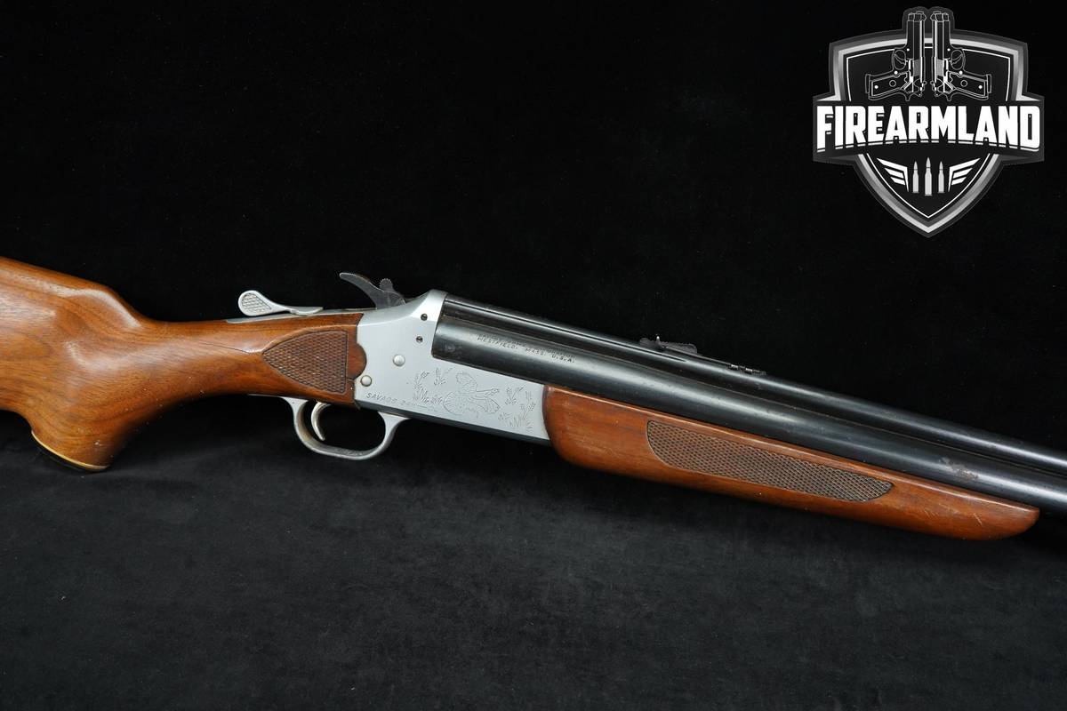 Savage Arms Model 24 H-DL Deluxe 22 LR / 20 Gauge 3" Satin Silver O/U