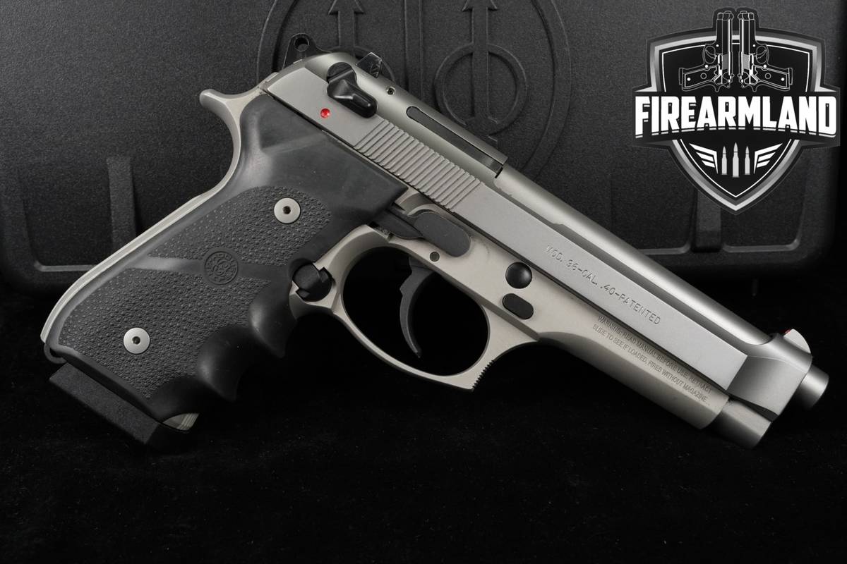 2005 Beretta Model 96 F Inox 40 S&W 4.9" Two-Tone Stainless +3 MAGS