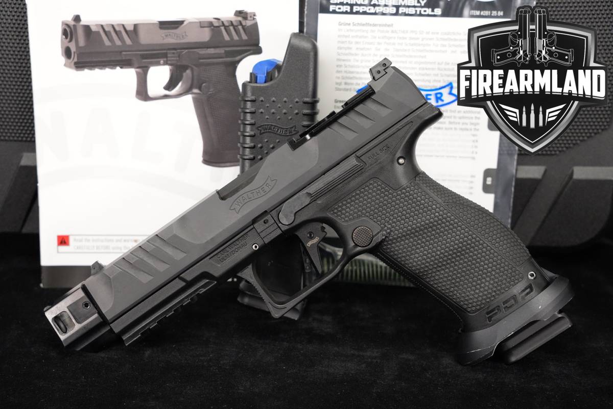 Walther PDP Pro SD Full Size 9mm Optics-Ready 5" COMP +2 MAGS & ORIG CASE
