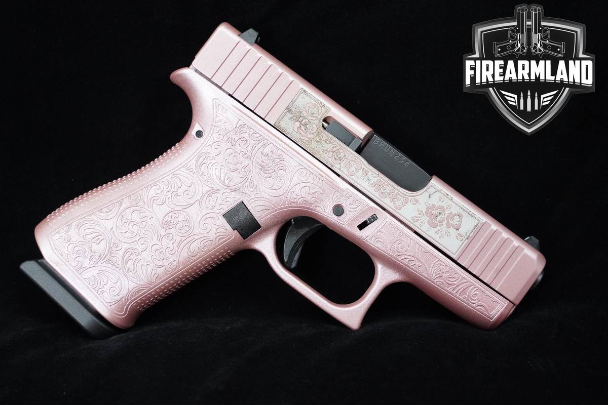 SPECIAL EDITION Glock 43X "Glocks & Roses" 9mm Glock-43X +2MAGS & ORIG CASE