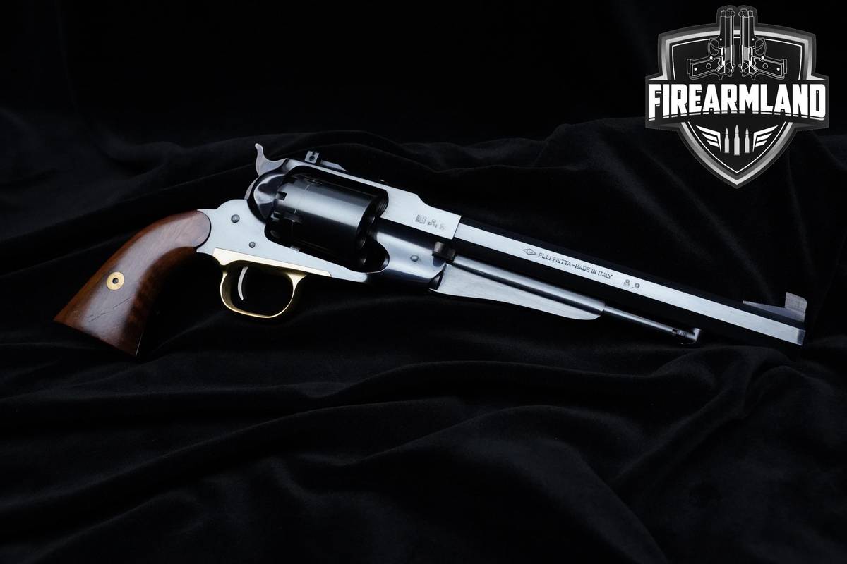 F.lli Pietta Model 1858 Remington Army Target 44 BPM 8" F.lli Blued Pietta