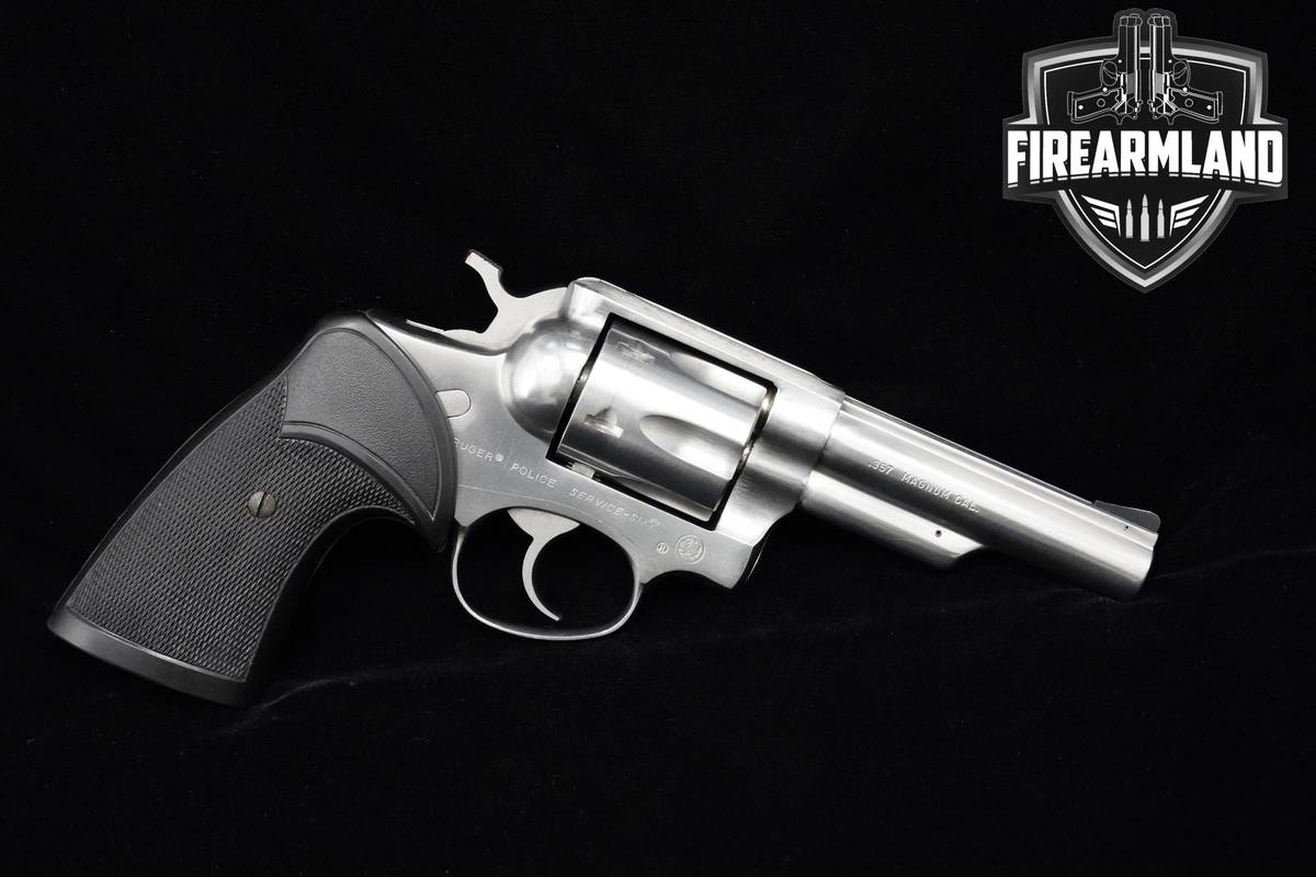 1981 Ruger Police Service-Six 357 Magnum 4" Stainless Steel Ruger Service-6