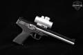 Excel arms Accelerator Pistol MP-22 .22 WMR Two-Tone Stainless in Very Good Condition Image 3