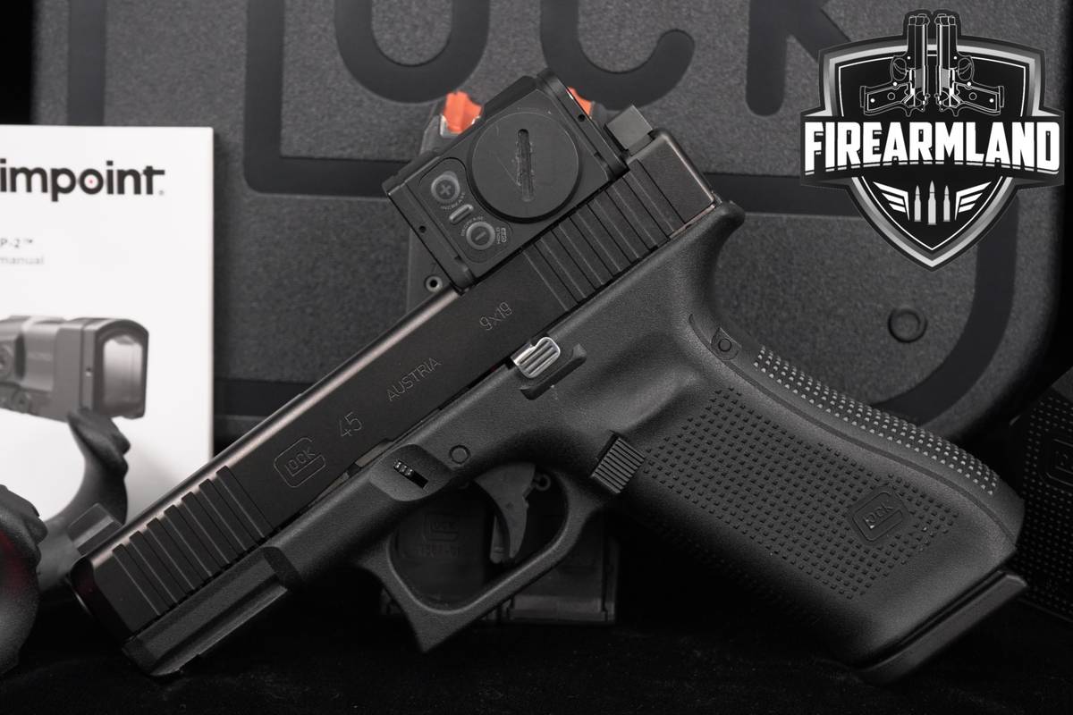Glock 45 Gen5 G45 Gen 5 9mm 4.02" +3 MAGS, ORIG CASE, AIMPOINT OPTICS