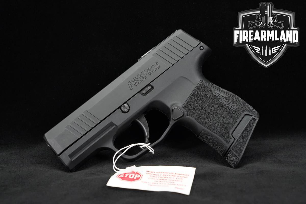LIKE-NEW Sig Sauer P365 SAS 9mm 3.1" P-365 +2 MAGS & ORIG CASE