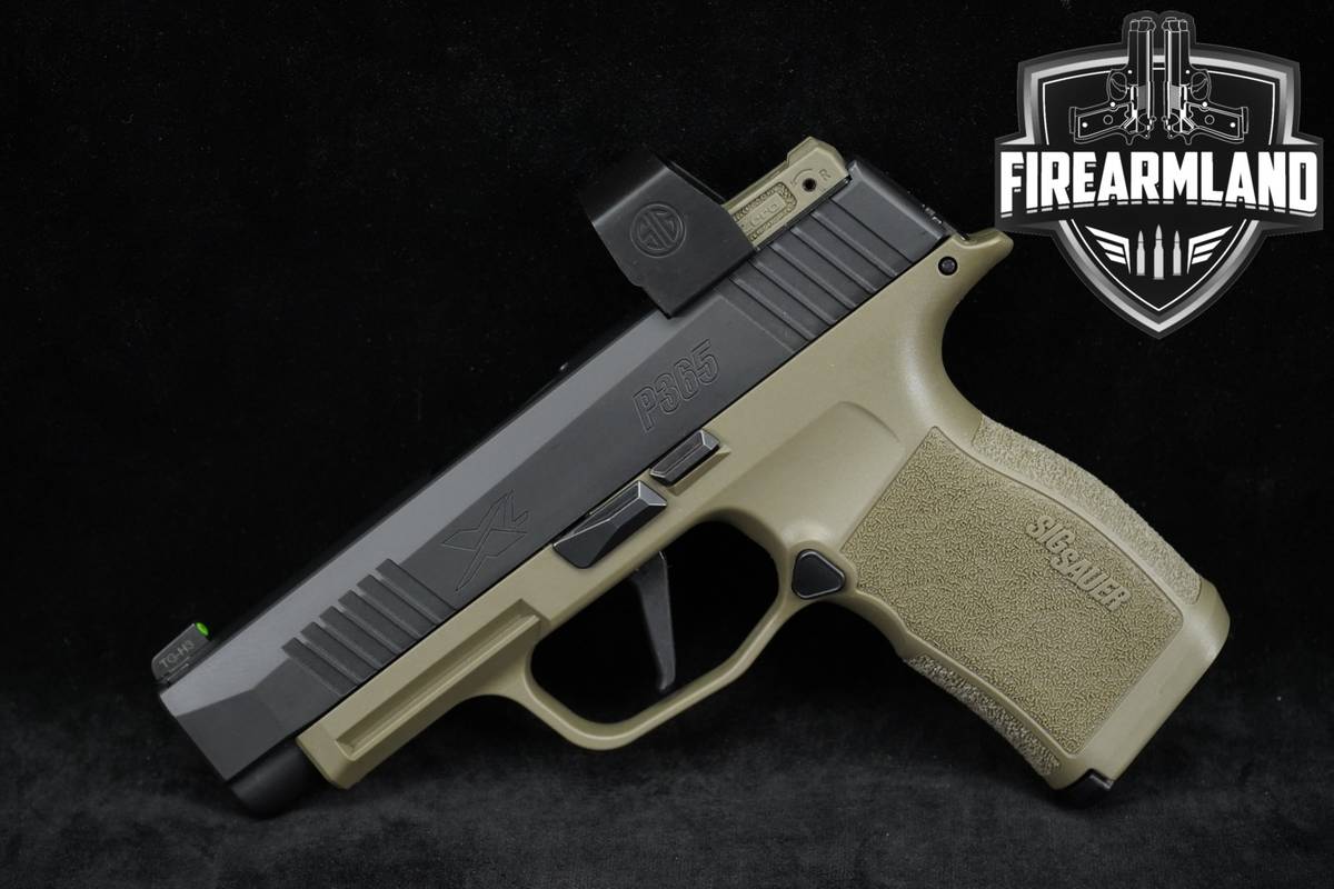 Sig Sauer P365 XL 9mm 3.7" OD Green P-365 P365XL +2 MAGS & ROMEOZero OPTIC