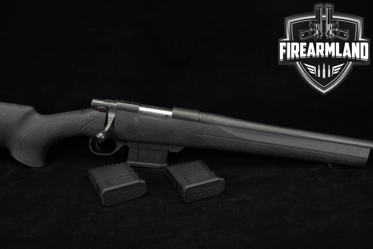 Howa Model 1500 Mini Action Hogue OverMolded 223 Rem 20" Black Threaded