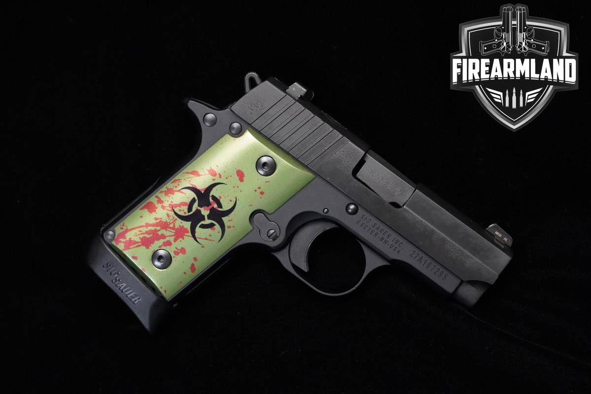 Sig Sauer P238 Zombie 380 ACP 2.7" Sig-Sauer P238 P-238 +2 MAGS & ORIG CASE