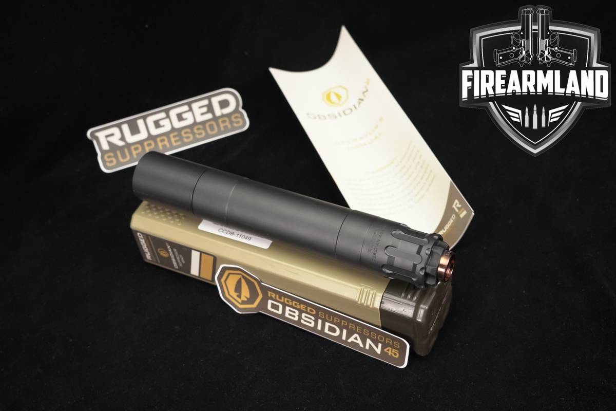Rugged Suppressors Obsidian 45ACP Suppressor OBS45 OBS-45