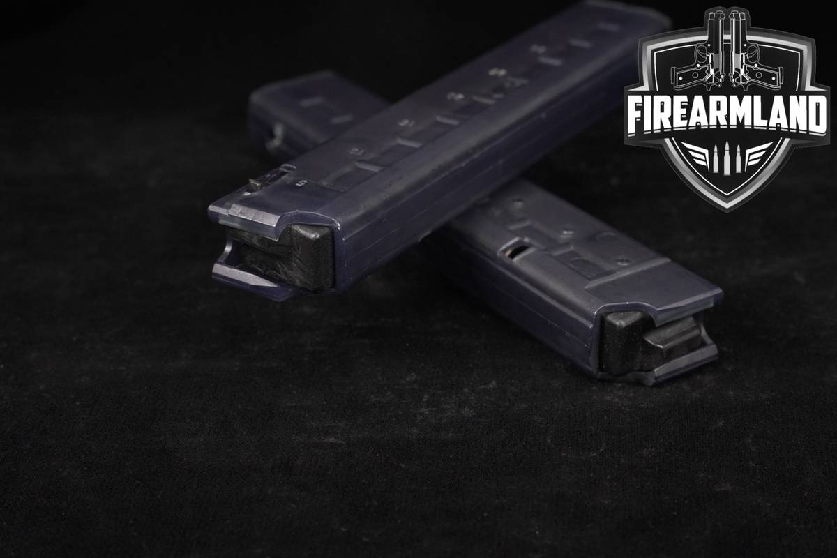 TWO (2) Brugger & Thomet (B&T) TP9/APC9/GHM9 30-Rd Magazines 9mm Luger Mags