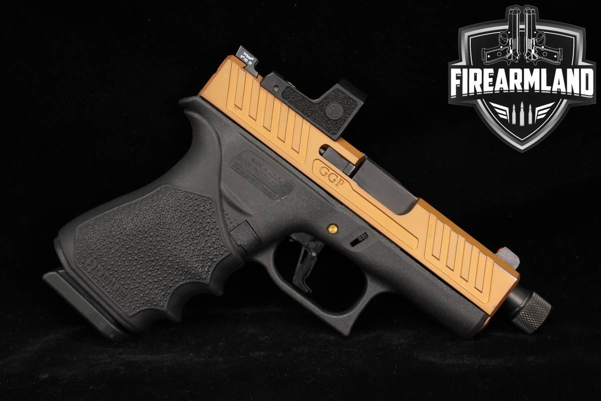 Glock 43X G43X 9mm 4" Two-Tone Bronze & Black THREADED +ROMEO OPTICS