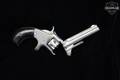 1868-1881 Smith & Wesson (S&W) Model 1 3rd Issue .22 Short Nickel Plated in Good Condition Image 2
