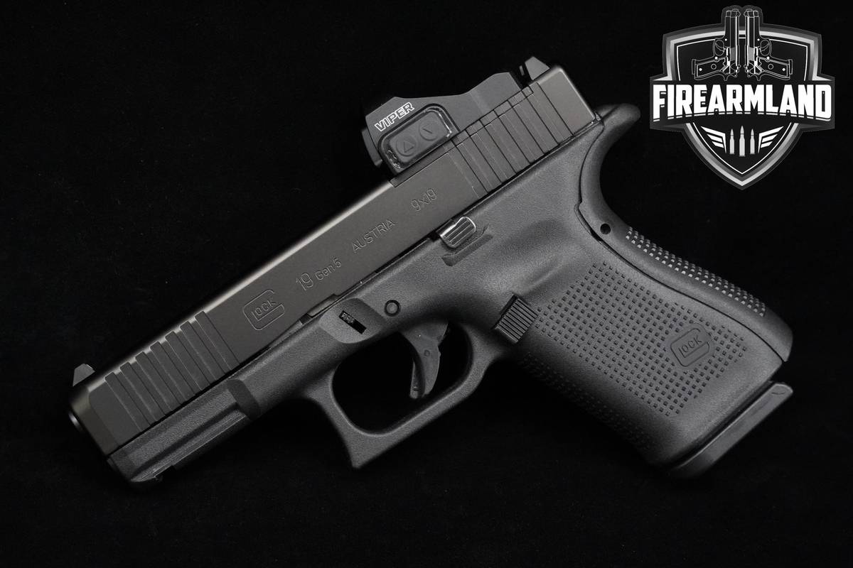 Glock 19 Gen5 MOS 9mm Glock-19 G19 Gen-5 +3 MAGS, CASE & VORTEX