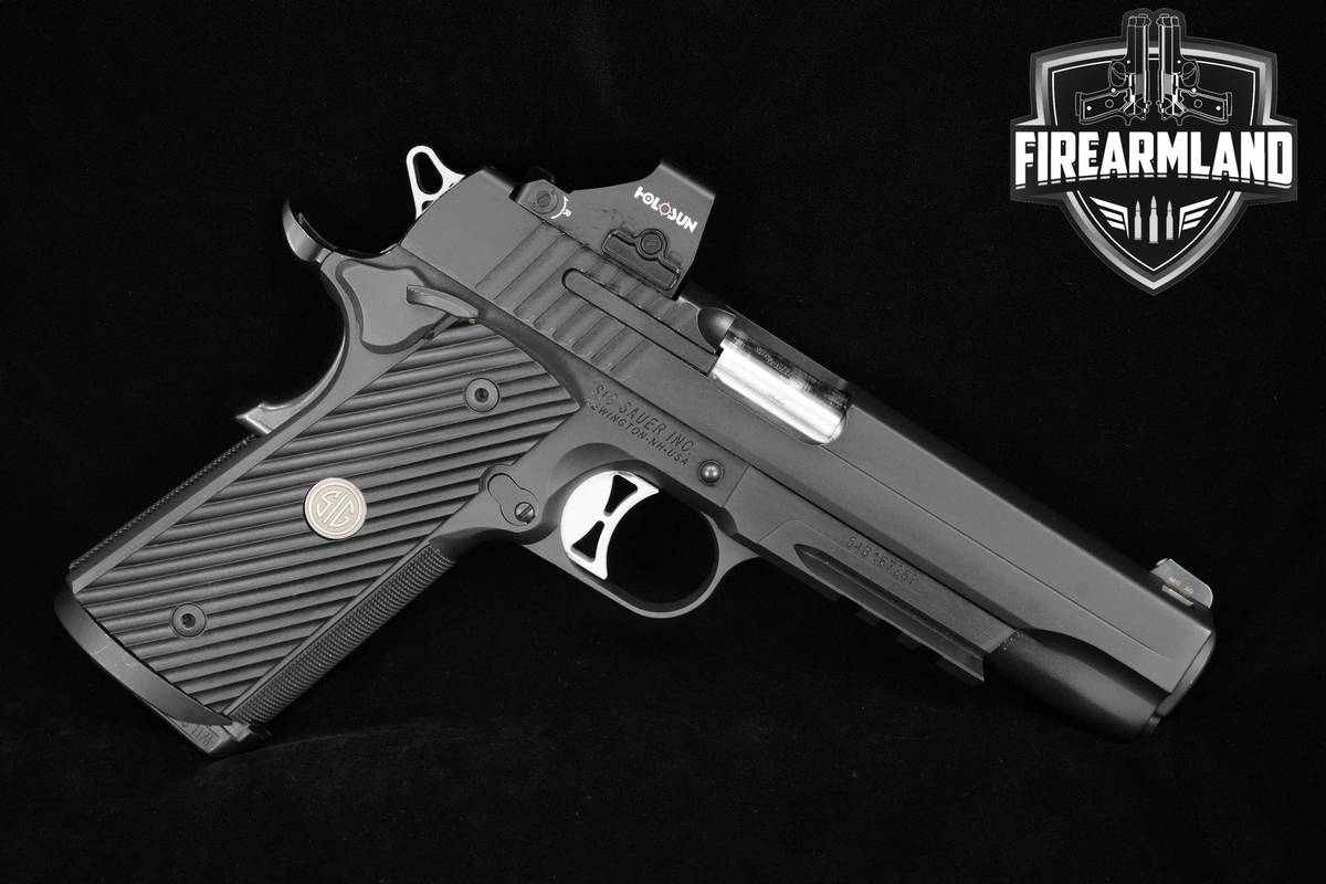 Sig Sauer 1911 TACOPS 357 SIG 5" Sig-Sauer 1911 1911-A1 SIG-1911 ORIG CASE