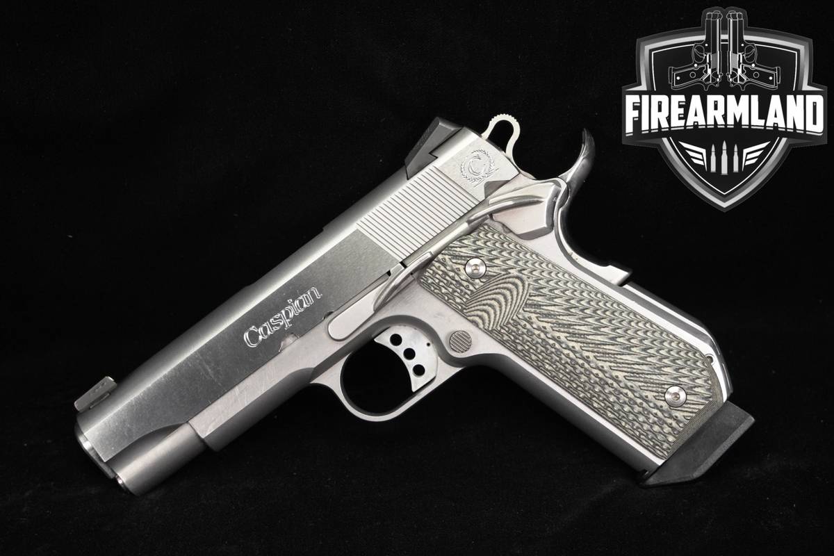 Caspian 1911 Commander 45 ACP 4.25" Stainless USA
