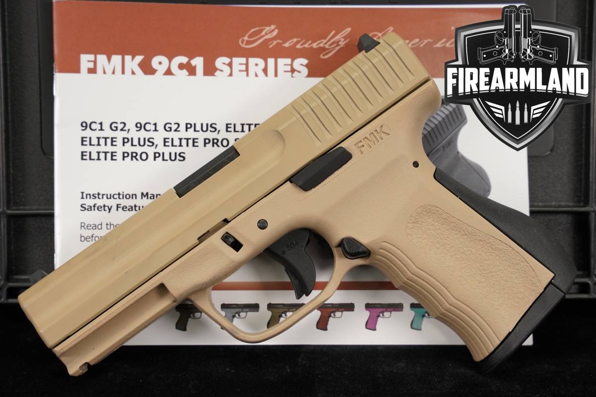 FMK Firearms 9C1 G2 Recon, Fast Action 804 9mm 4" Tan 9C-1 +ORIG CASE