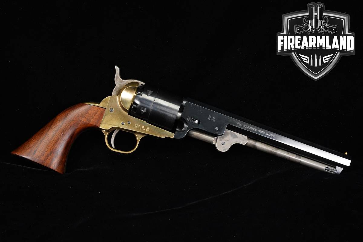 Pietta 1851 Navy Brass Frame 44 BPM 7.5" Blued M1851