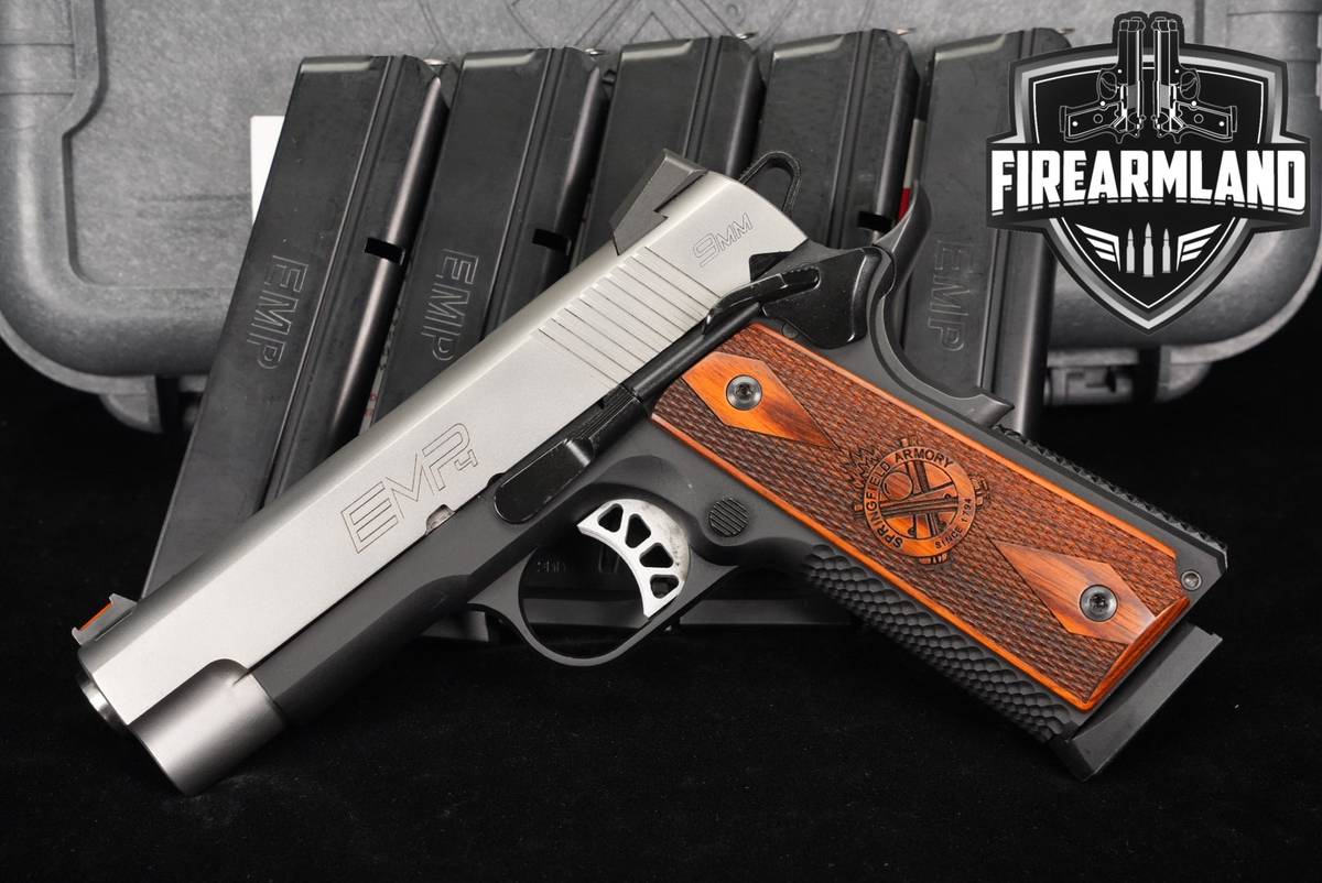 Springfield Armory EMP 4 Lightweight Champion 9mm 1911 +6 MAGS & ORIG CASE