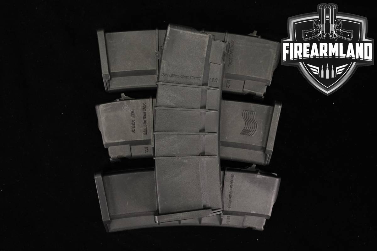 FOUR (4) SureFire Gun Mag Saiga Pattern Magazines 30-Round .223 Mags