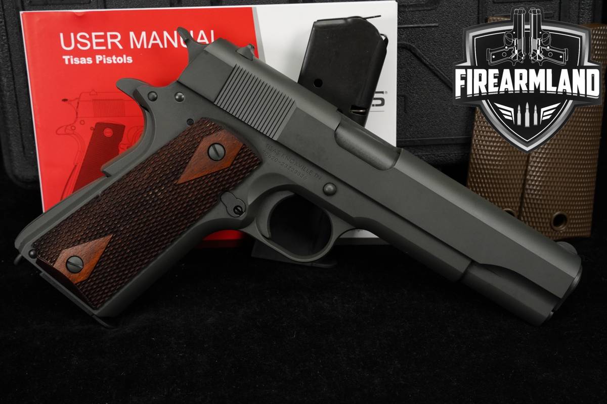 Tisas 1911A1 U.S. Army WG 45 ACP 1911 5" Grey A1 +2 MAGS & ORIG CASE