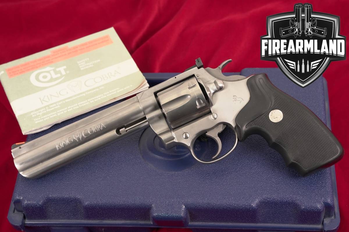 1983 Colt King Cobra Gen 1 357 Magnum Satin Stainless Snake Gun +ORIG CASE