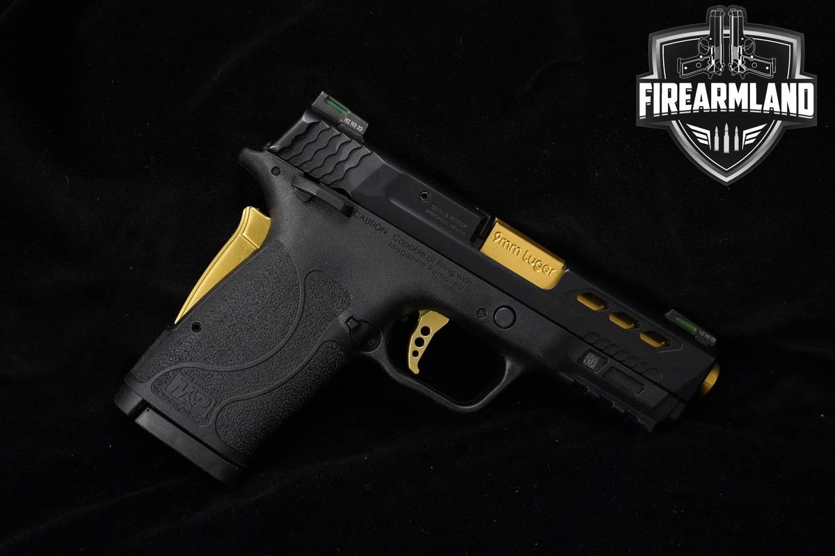 Smith & Wesson (S&W) M&P9 Shield EZ Performance Center Gold 9mm S&W +2 MAGS