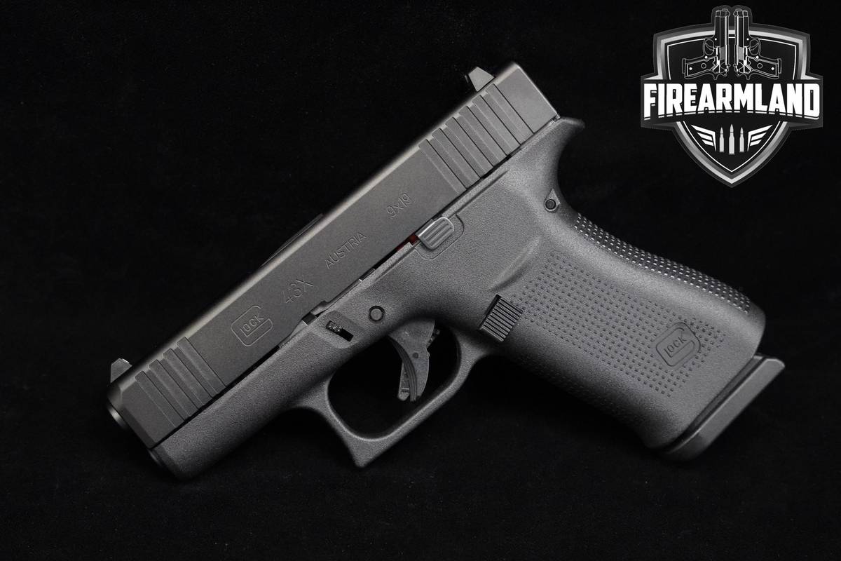 Glock 43X Slimline 9mm Glock-43X G43X G43-X +2 MAGS & ORIG CASE