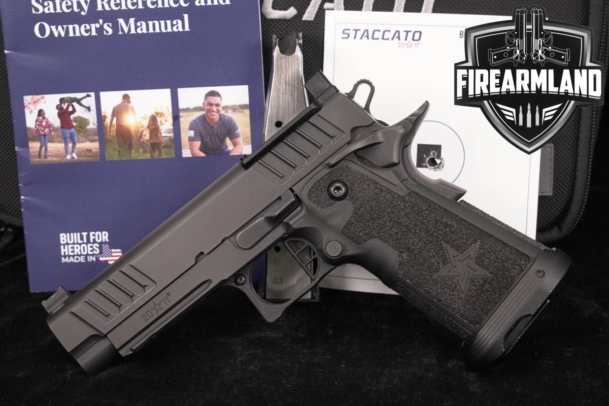 Staccato P DPO 9mm Optics-Ready 4.4 STI 1911 2011 +2 MAGS & ORIG CASE