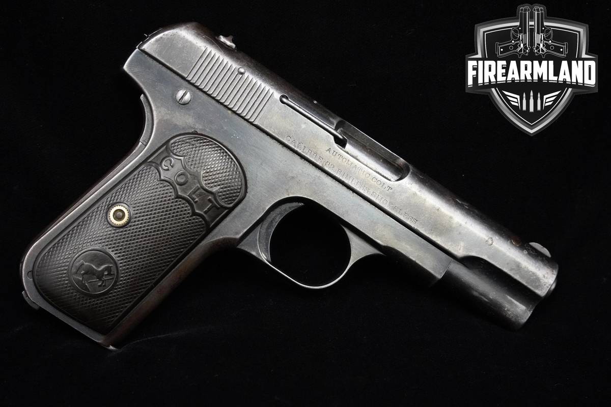 1911 Colt Model 1903 Pocket Hammerless 32 ACP 4" Blued Colt 1903