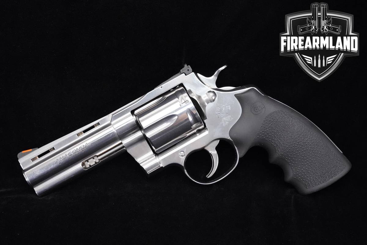 SNAKE-GUN Colt Anaconda 44-Magnum 4.25" Stainless Colt-Anaconda DA/SA