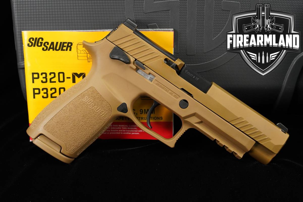 Sig Sauer P320 M17 9mm 4.7" Coyote Tan P 320 M 17 +3 MAGS & ORIG CASE