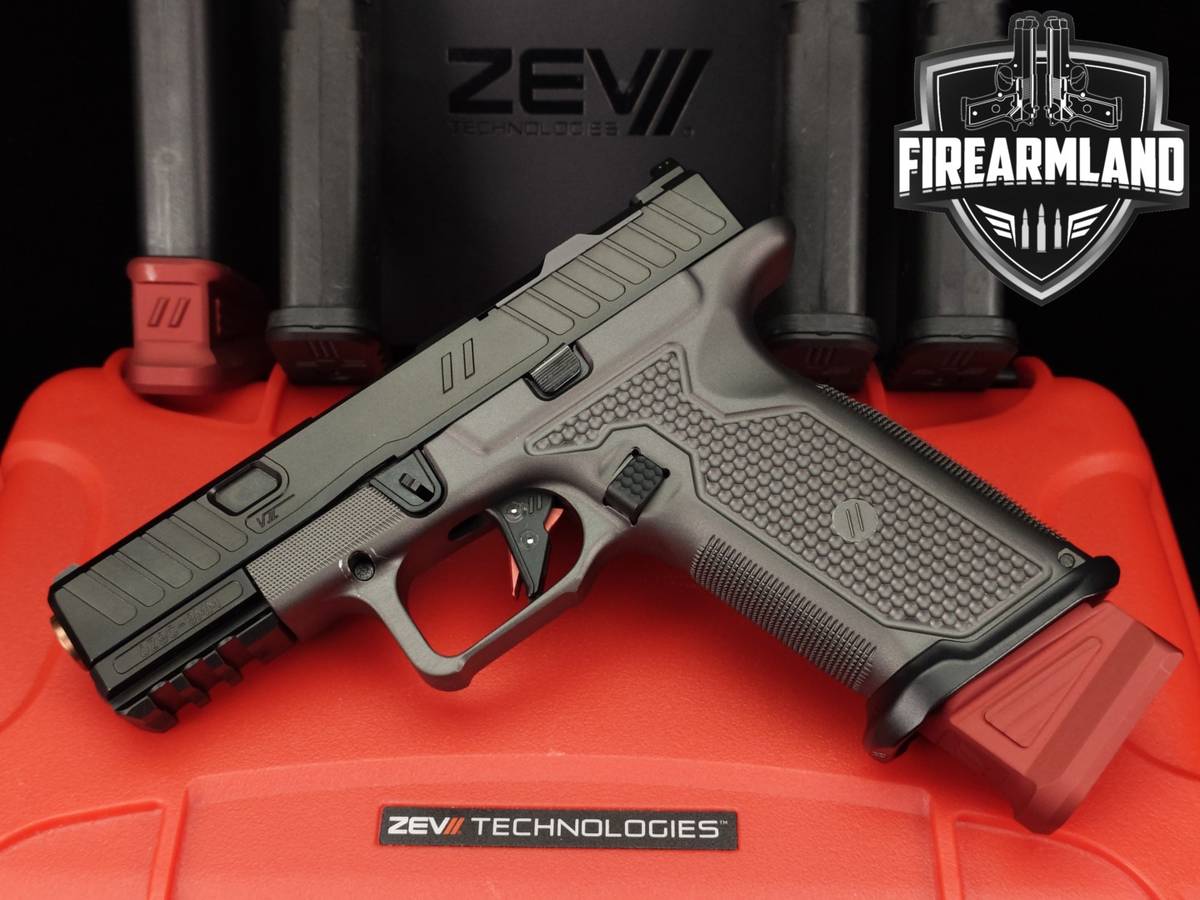 ZEV OZ9 V2 Elite Hyper-Comp Compact X-Grip 9-mm 4" Duty +5 MAGS & OG CASE