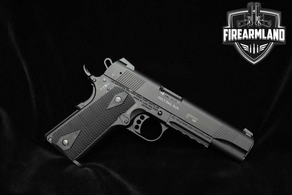 Walther Colt 1911 Rail Gun Government Model 22LR 5" 1911 Walther 3MAGS