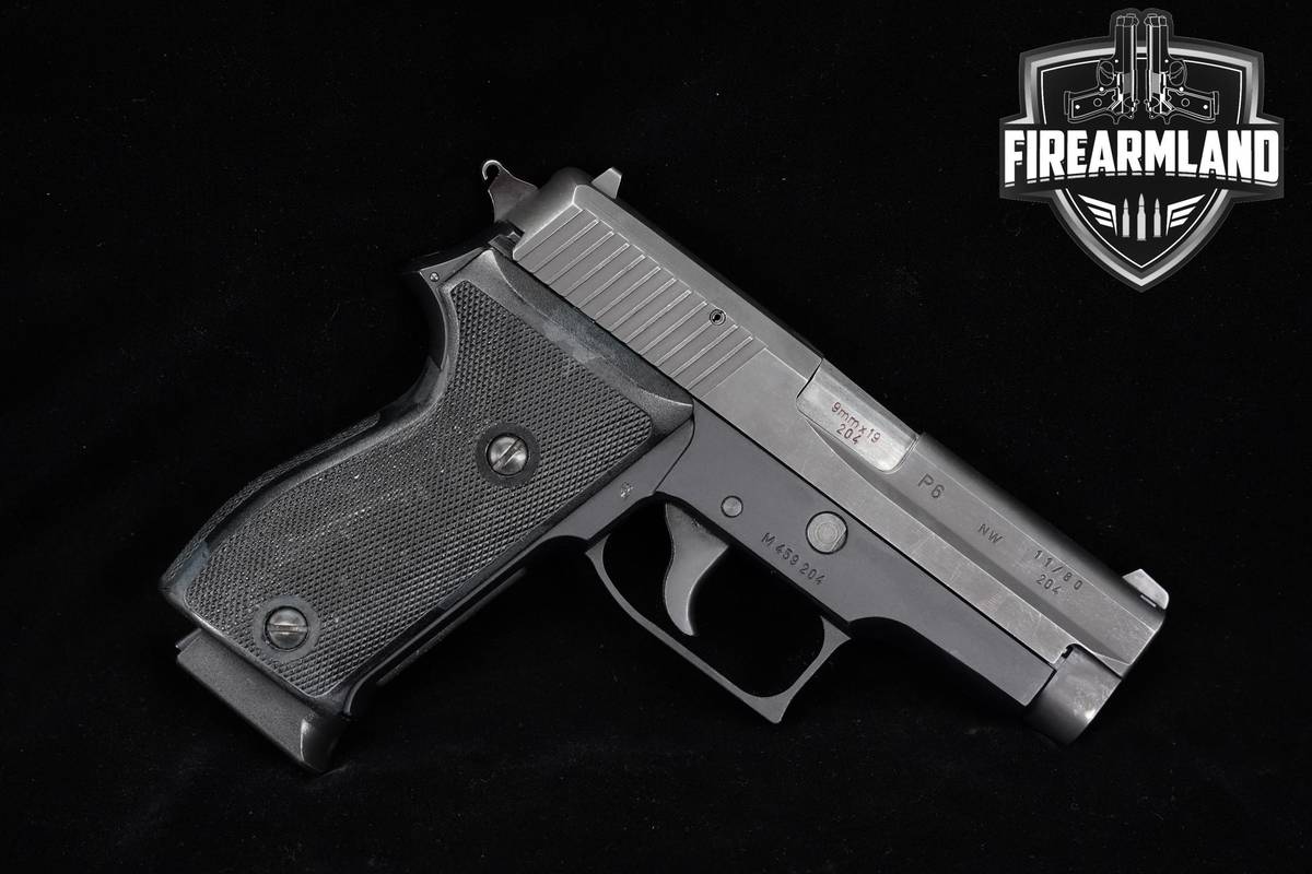 1980 Sig Sauer P6 West German Police Contract 9mm 3.9" Two-Tone +4 MAGS