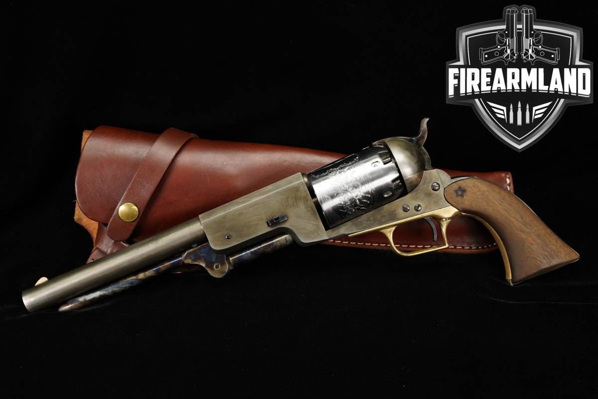A Uberti 1847 Walker 44 9" Color Case-Hardened HORSE PISTOL +HOLSTER