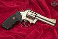 1982 Smith & Wesson (S&W) Model 586 No Dash; M-Stamped Recall Modification .357 Mag. Nickel in Good Condition Image 3