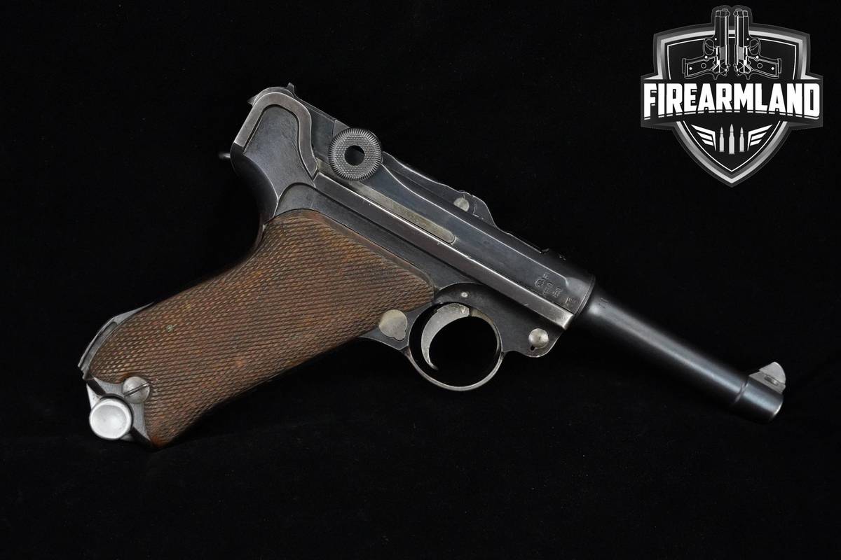 ANTIQUE WWI 1918 Erfurt P.08 Luger 9mm 4" Blued Erfurt P08 Luger +HOLSTER