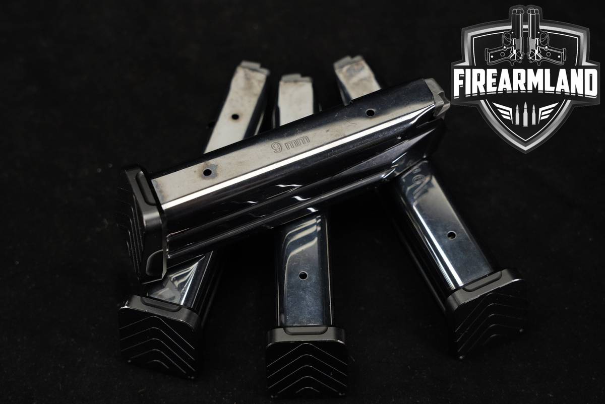 FOUR (4) Bul Armory 2011 DS 1911 SAS II TAC 20-Rd Magazines 9mm Luger Mags