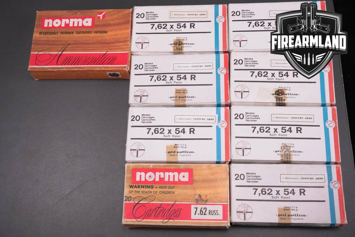 7.62X54R Ammo 762 Ammunition 180 ROUNDS