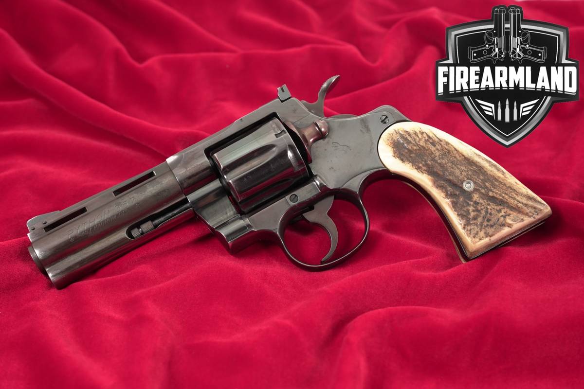 1972 Colt Python 357 Magnum 4" Blued Snake Gun