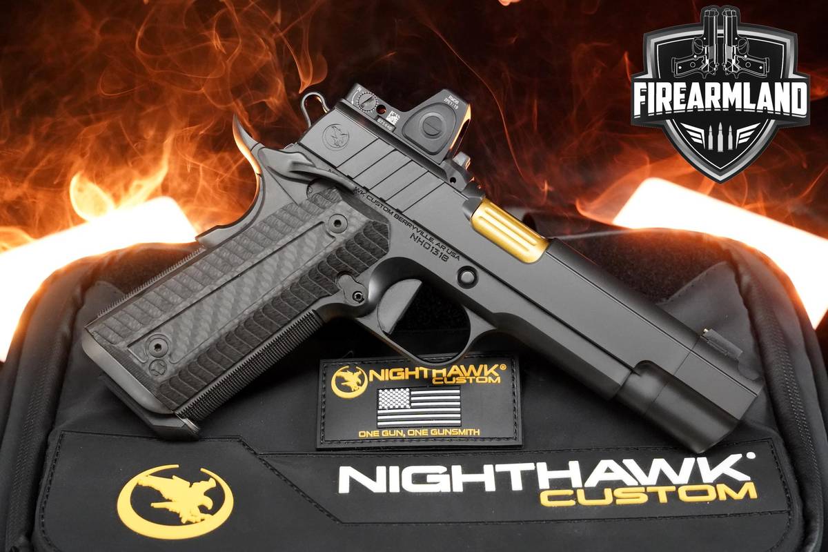 NICE Nighthawk Custom Firehawk 45 ACP 1911 Nighthawk-Firehawk +TRIJICON RMR